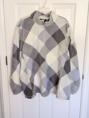 Like New! Lands End Powder Fleece 1/4 Zip Pullover - 3X